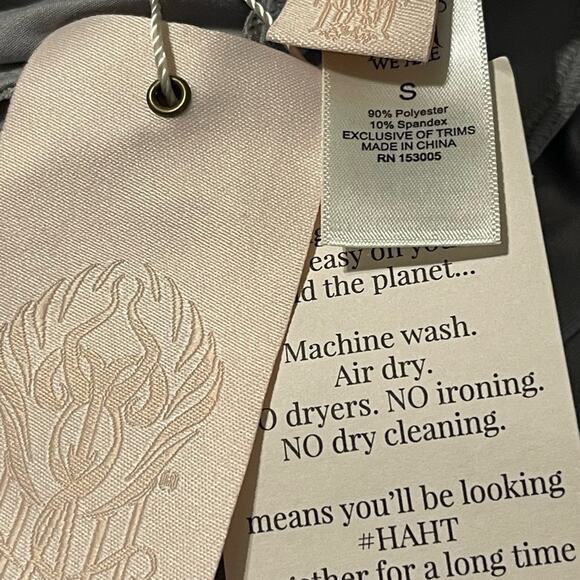 We Are HAH Size Small Long Sleeve Southern Lady Midi Dress in Silver Fox NWT - Picture 5 of 7